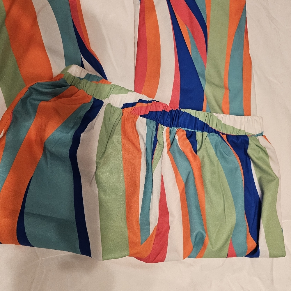 SHEIN Colorful Wave Pattern Pants - Picture 2 of 3